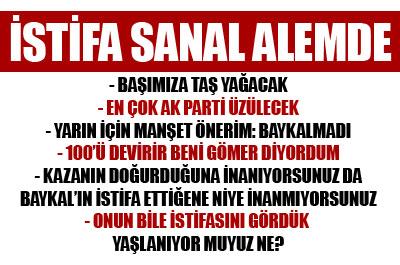 Baykal’ın istifası sanal alemde 