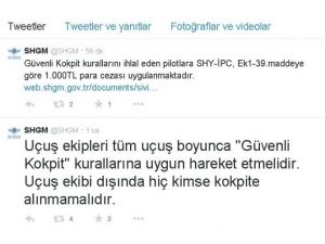 Sivil Havacılık, Arda Turan Üzerinden Pilotları Uyardı