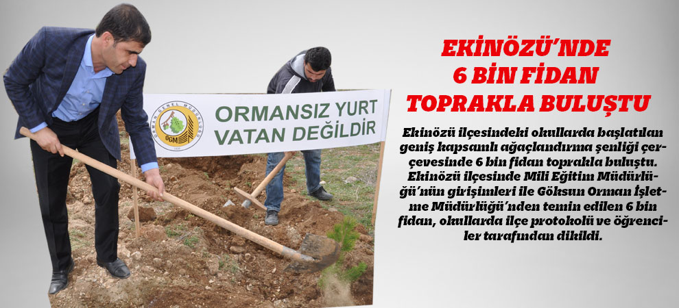 Ekinözü’nde 6 Bin Fidan Toprakla Buluştu