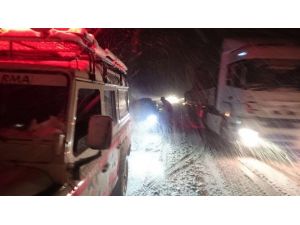 Afyonkarahisar’da Ulaşıma Kar Engeli