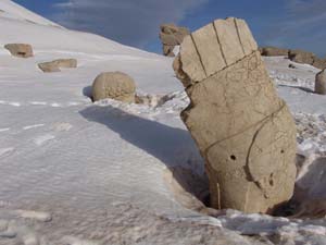 Nemrut Dağı Beyaza Büründü