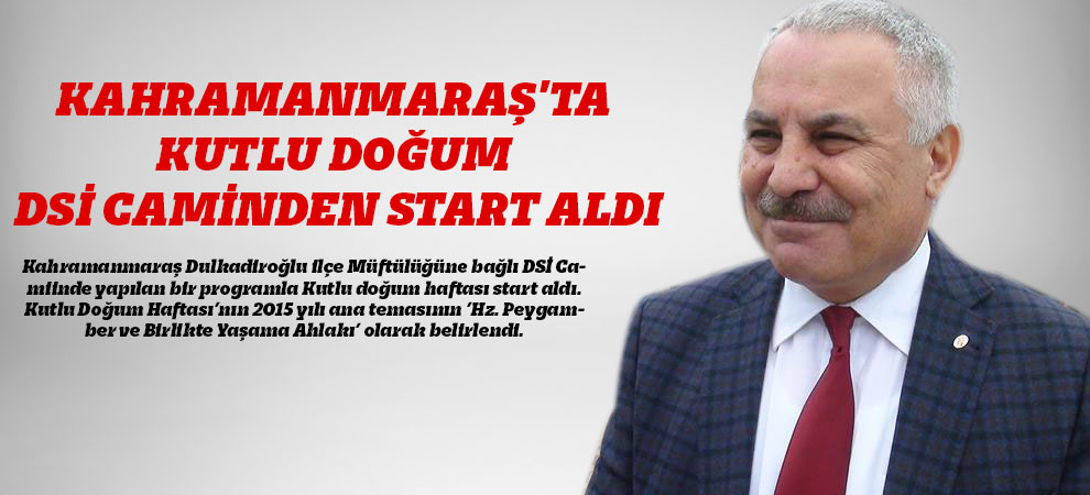 Kahramanmaraşta Kutlu Doğum Dsi Caminden Start Aldı