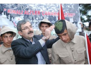 Kınalı Ali’nin Torunları Çanakkale’ye Uğurlandı