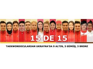 Rio Yolunda Taekwondoculardan 15’te 15