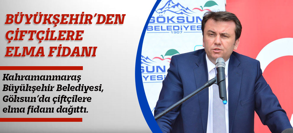 Büyükşehir’den Çiftçilere Elma Fidanı