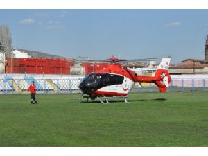 Bozüyük’te Küçük Bartu, Helikopter Hava Ambulans İle Bolu’ya Sevk Edildi