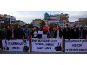 Üniversite Öğrencileri “Sözde Ermeni Soykırımı” İddialarını Protesto Etti