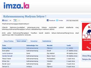 Taraftar Yeni Bir Stad İçin İmza Kampanyası Başlattı