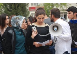İdilli Öğrencilerden ’Kan Akmasın’ Eylemi