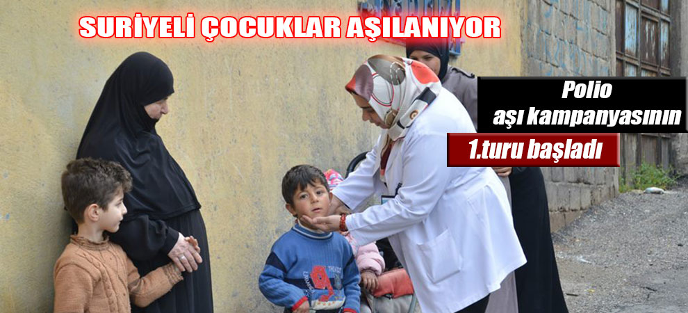 Suriyeli Çocuklar Aşılanıyor