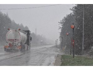 Bolu Dağı’nda Kar Yağışı Etkili Oldu