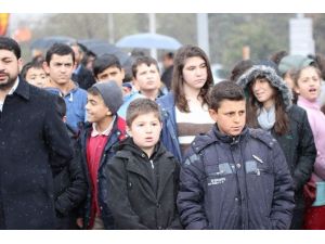 Kayseri’de Kar Altında 23 Nisan Kutlaması