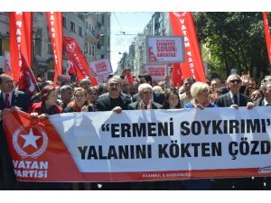 Vatan Partililerde Soykırım İddialarını Protesto Etti