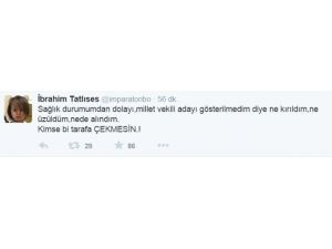 İbrahim Tatlıses: ’’Kimse Bi Tarafa Çekmesin’’