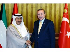 Cumhurbaşkanı Erdoğan Kuveyt Başbakanı İle Görüştü