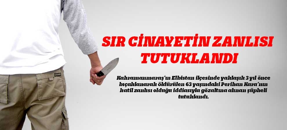 Sır Cinayetin Zanlısı Tutuklandı