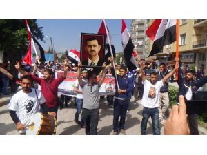 Hatay’daki 1 Mayıs Kutlamaları Esad’a Destek Mitingine Dönüştü