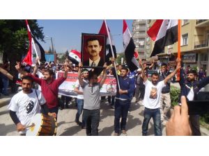 1 Mayıs Kutlamaları Esad’a Destek Mitingine Dönüştü