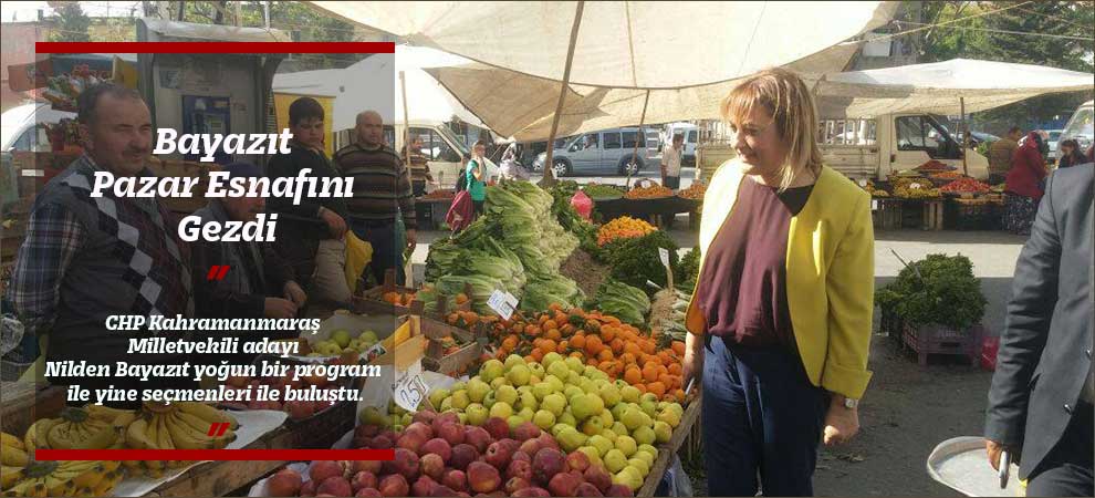 Bayazıt Pazar Esnafını Gezdi