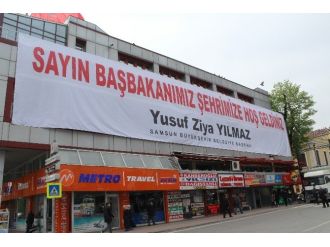 Samsun’da Başbakan Mitingi Heyecanı