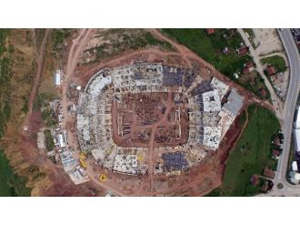 Pişmaniye Şeklindeki Stadyum Havadan Görüntülendi
