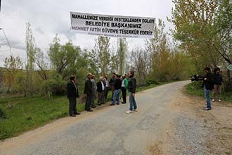 Anzorey Mahallesine Tabelası Takıldı