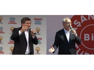 Davutoğlu Muş’ta, Kılıçdaroğlu Çanakkale’de Konuştu