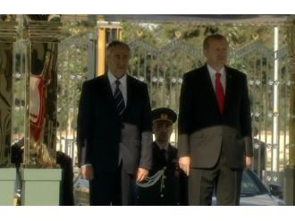 Ankara’da Resmi Törenle Karşılandı