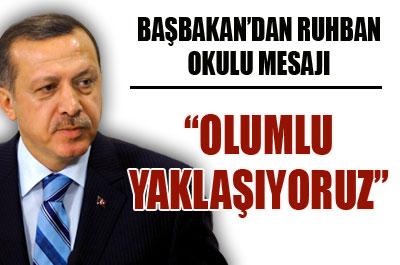 Başbakandan ruhban okulu açıklaması 