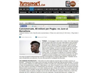 Juventus Pogba İçin 80 Milyon Euro’yu Reddetti