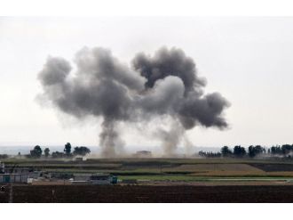 Sınırdaki Işid Mevzuları Bombalandı