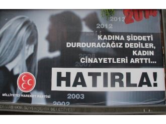 Diyarbakır’da Mhp’nin Billboardlardaki Afişi Söküldü