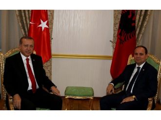 Cumhurbaşkanı Erdoğan Arnavut Mevkidaşı İle Görüştü