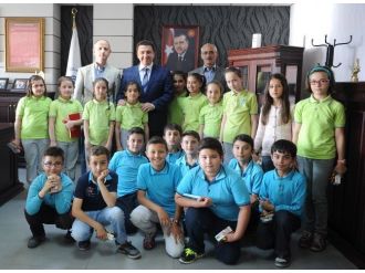 Metristepe İlkokulu Öğrencileri Başkan Bakıcı’yı Ziyaret Etti