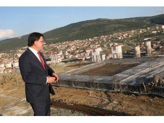 Ak Parti Yozgat Milletvekili Yusuf Başer, Kadın Termal Aquapark İnşaatını İnceledi