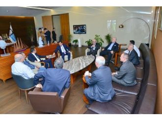 Başkan Saka, Başkan Hazinedar’ı Ziyaret Etti