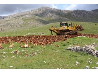 Ekinözü’nde Yayla Yollarına Bakım Çalışması Başladı