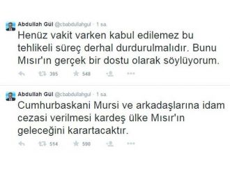 Abdullah Gül: “İdam Cezası Mısır’ın Geleceğini Karartacaktır”