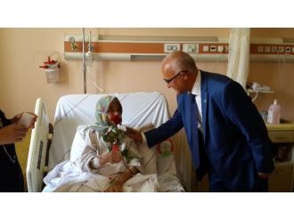 Mhp Adayı Gönen’den Hemşire Ve Hastalara Ziyaret