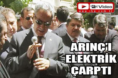 Arınçı elektrik çarptı 