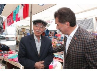 Bağımsız Aday Ölmeztoprak Semt Pazarını Gezdi