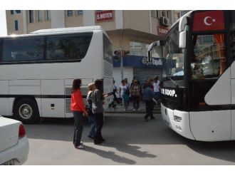 Trafikte Tur Otobüsleri Sıkışıklığı