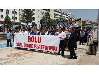 Bolu’da Muhammed Mursi’ye Destek