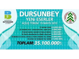 Dursunbey’de 35 Milyonluk Yatırımın Açılışı Yapılacak
