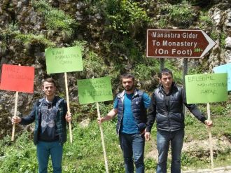 Sümela Manastırı’nda Stant Tepkisi