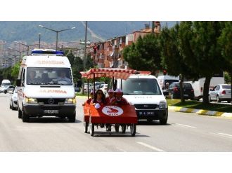 Denizli’de Engelliler Bisiklet Turuna Yoğun İlgi