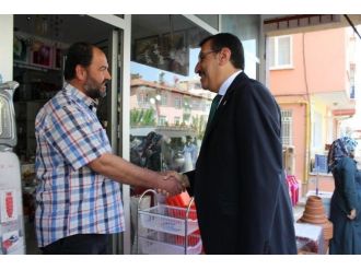 Tüfenkci, Esnafı Ziyaret Etti