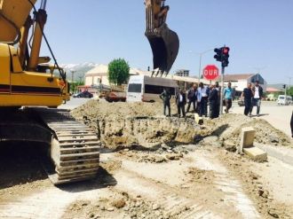 Muş’ta Yatay Del-geç Sistemli Kanalizasyon Çalışması