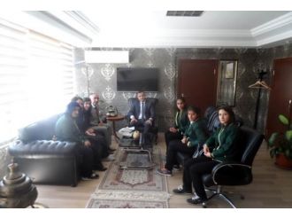 Hüma Hatun Mesleki Ve Teknik Anadolu Lisesi Öğrencilerinden Kaymakam Sarı’ya Ziyaret