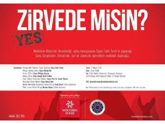 Genç Girişimciler Zirvesi’nde Fatih Terim Öğrencilerle Buluşacak